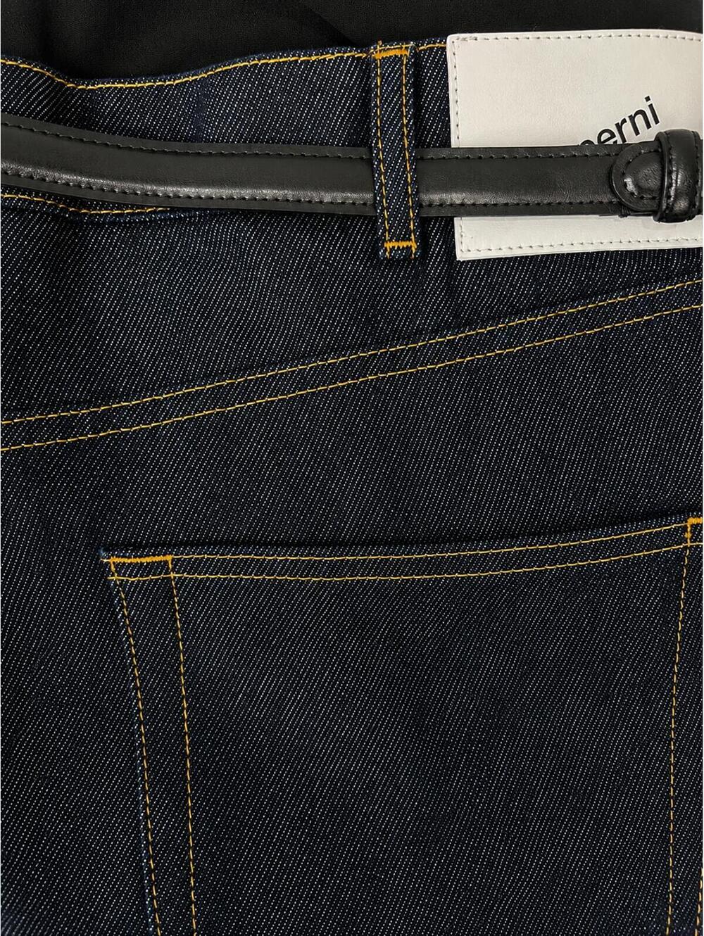 Coperni Hybrid Denim Flare Trousers Dark Indigo IT 42 US 6 | NWT - Picture 4 of 9